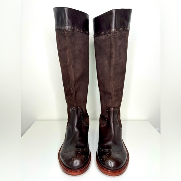 Marc by Marc Jacobs Leather Suede Tall Boots - Designer Style - Picture 2 of 6
